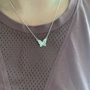 Used Butterfly Earrings,  Pavé Butterfly Necklace and Earring Set